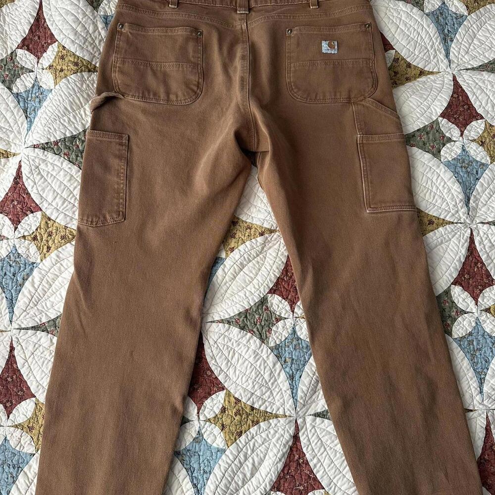 Carhartt Women's Rugged Flex Double Front Work Pants - Carhartt Brown cargo - Picture 7 of 7